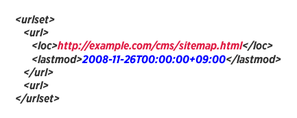 sitemap.xmlファイル